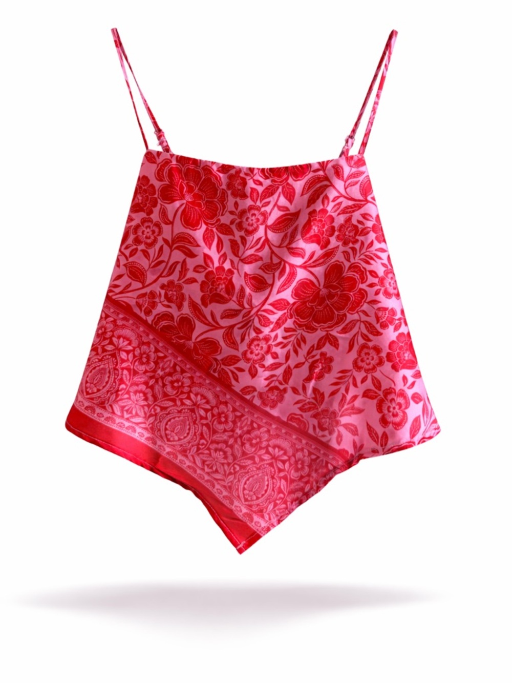 Honey & Sparkle Floral Bandana Cami Top Size L NWT